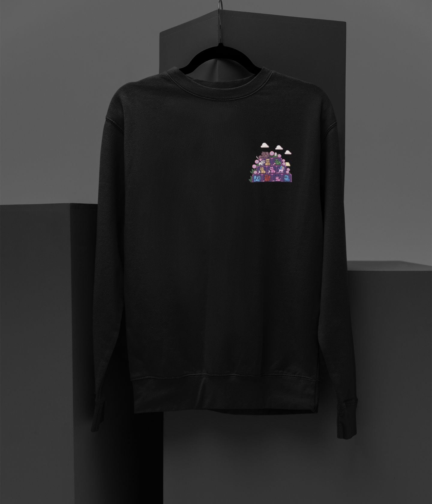 Pixel Zoo - Unisex Sweatshirt - Dark