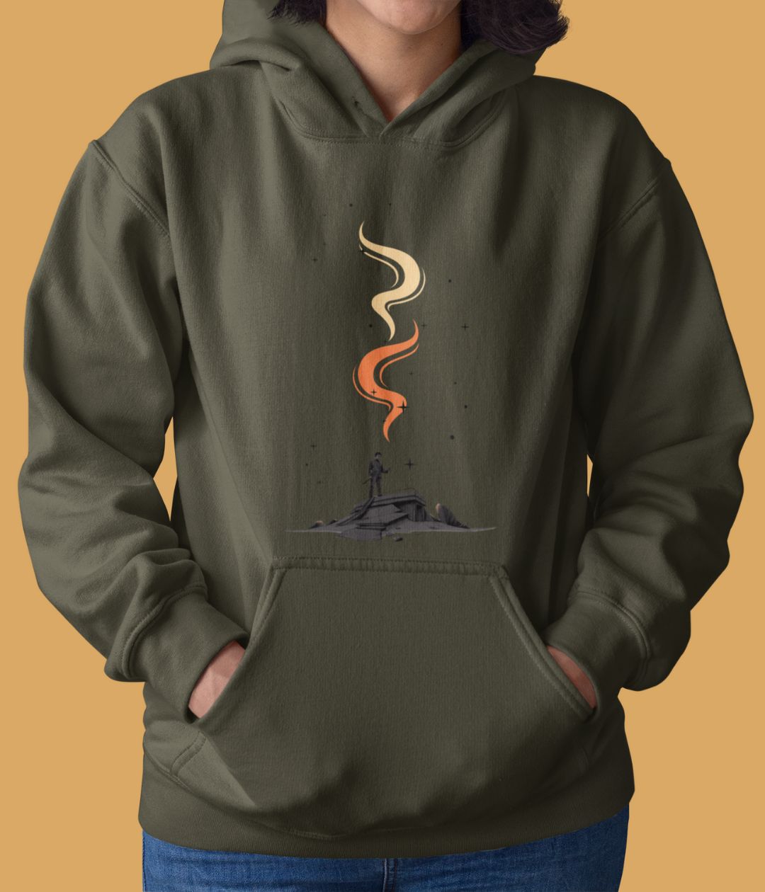 Lone Inferno - Unisex Hoodie - Dark