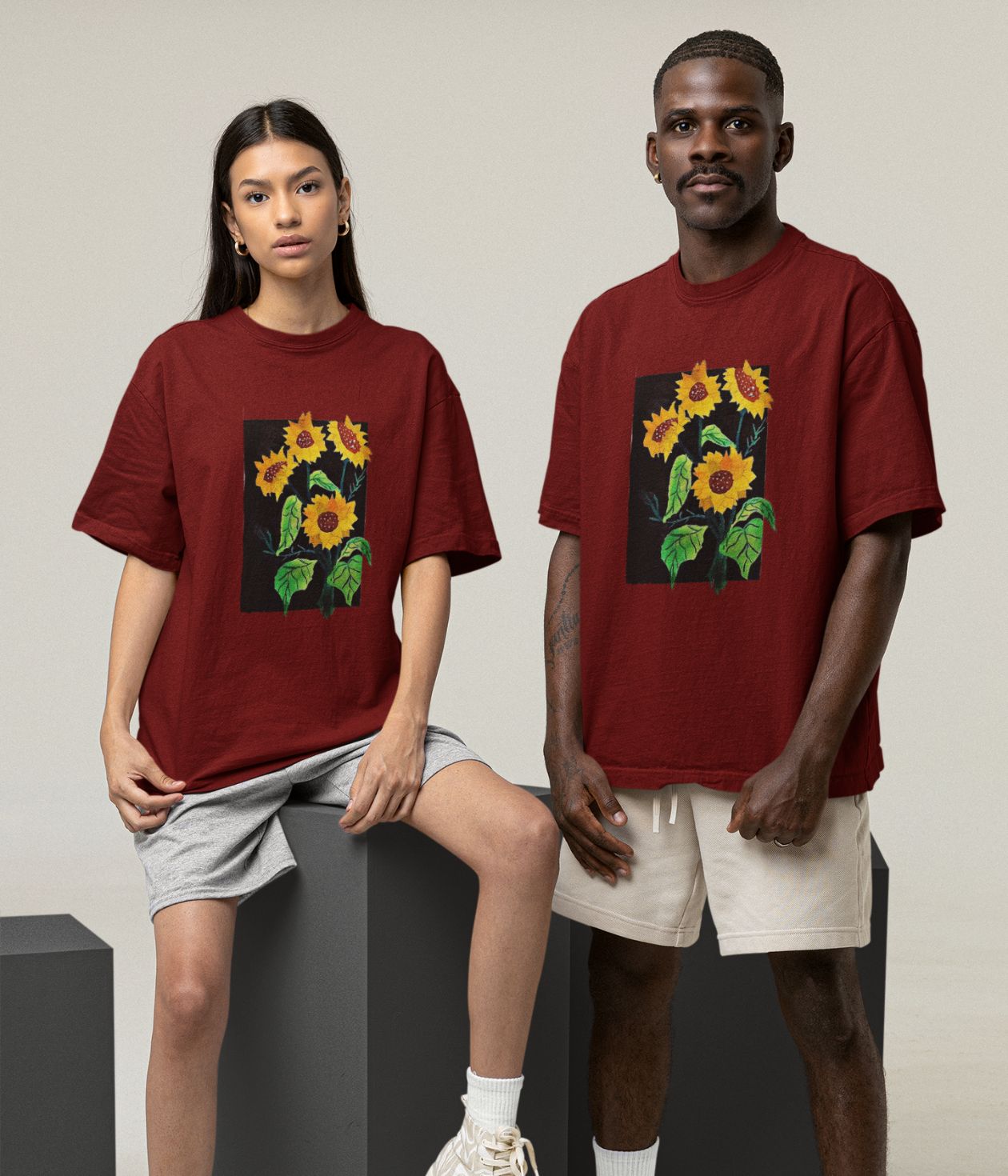 Chasing the Light - Oversized Classic T-Shirt - Dark