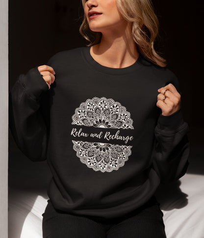 Relax And Recharge - Unisex Sweatshirt - Dark