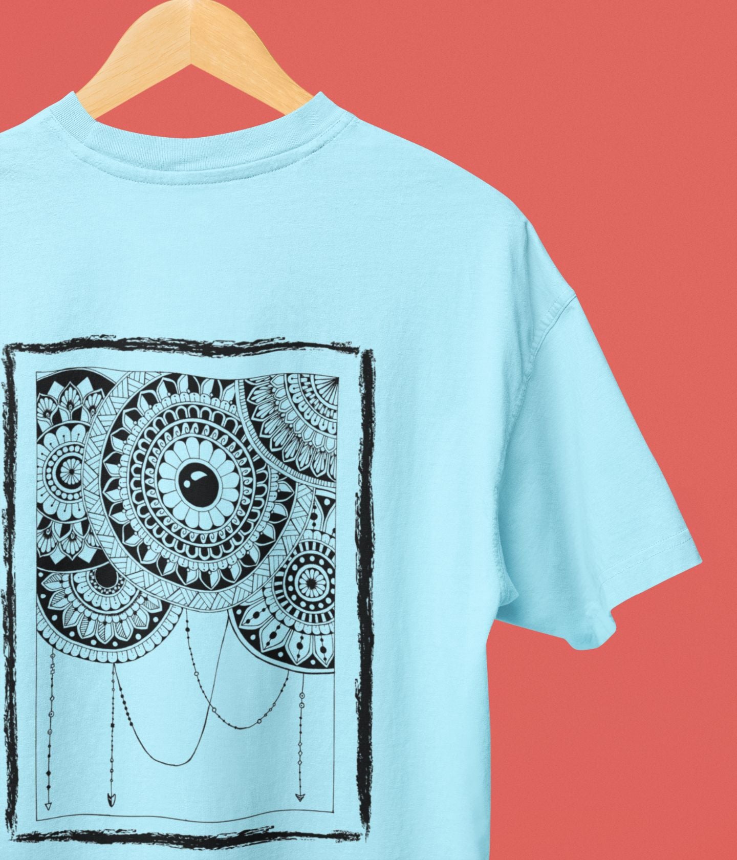 Mandala Frame - Oversized Classic T-Shirt