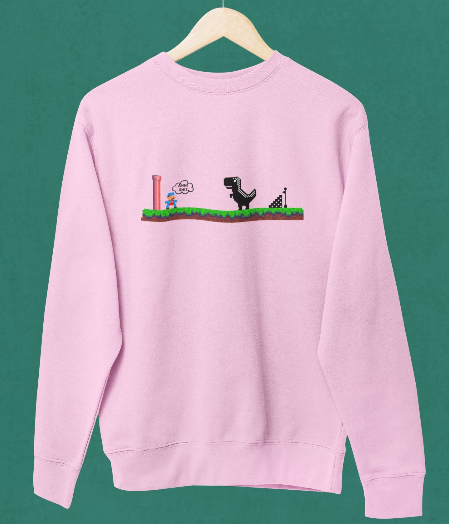 Mario Meets Dino - Unisex Sweatshirt