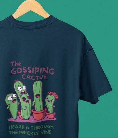 The Gossiping Cactus - Oversized Classic T-Shirt - Dark