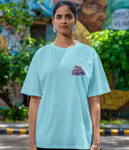 Pixel Zoo - Terry Oversized T-Shirt