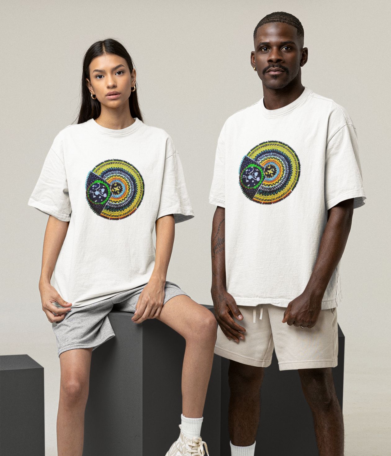 Sacred Spin - Oversized Classic T-Shirt