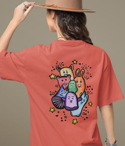 Coloriage Doodle - Oversized Classic T-Shirt