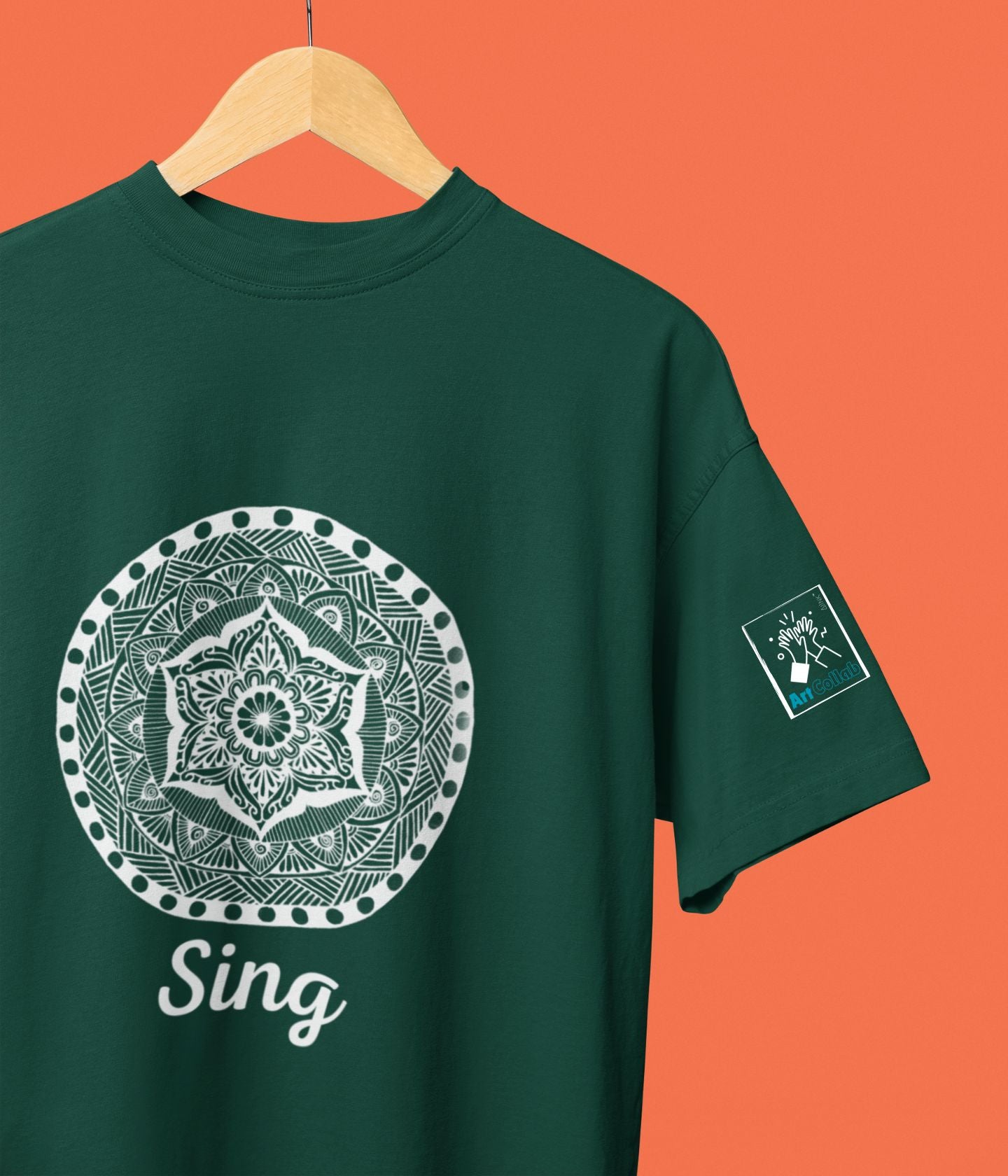 Sing - Oversized Classic T-Shirt - Dark - aiink