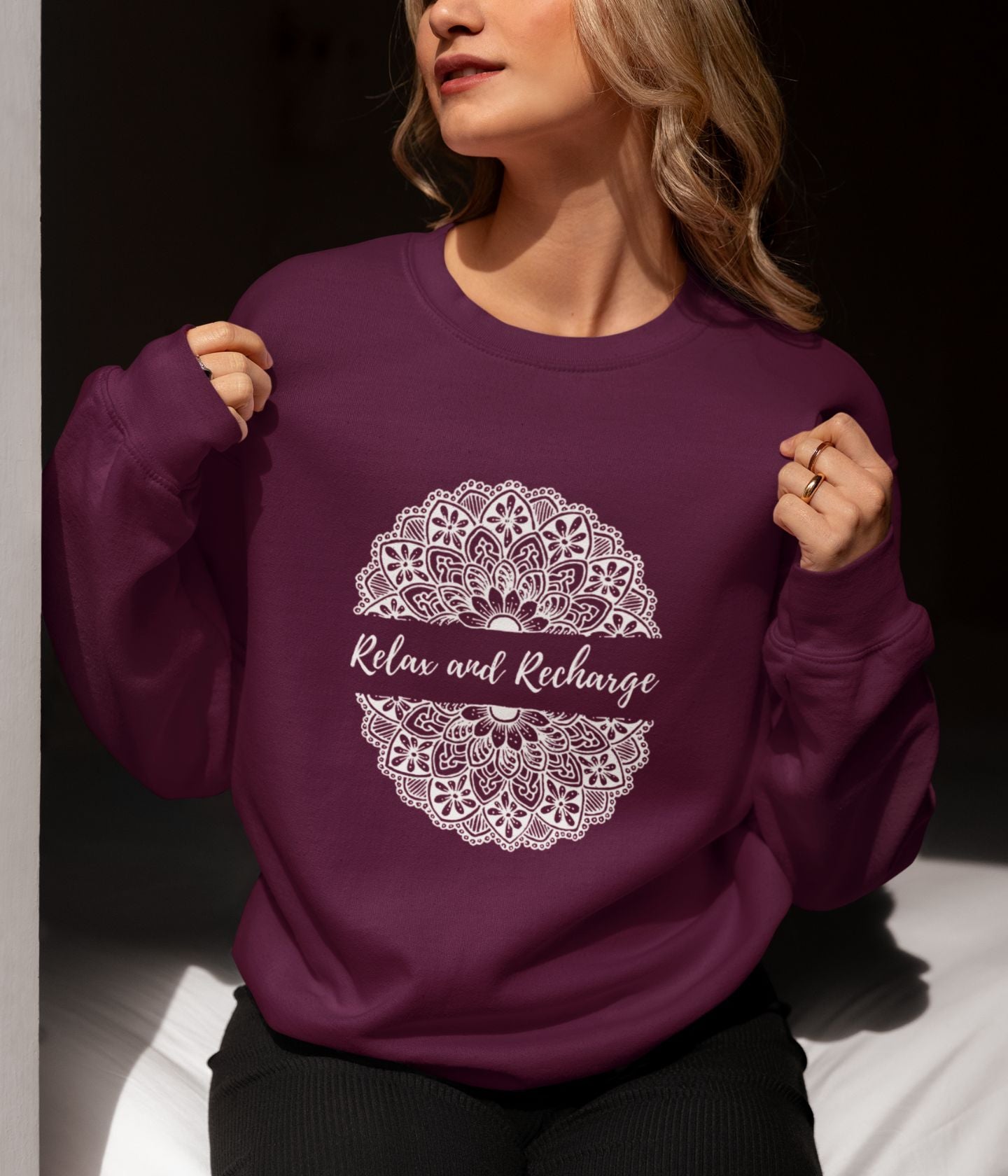 Relax And Recharge - Unisex Sweatshirt - Dark