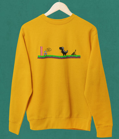 Mario Meets Dino - Unisex Sweatshirt