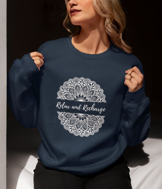 Relax And Recharge - Unisex Sweatshirt - Dark