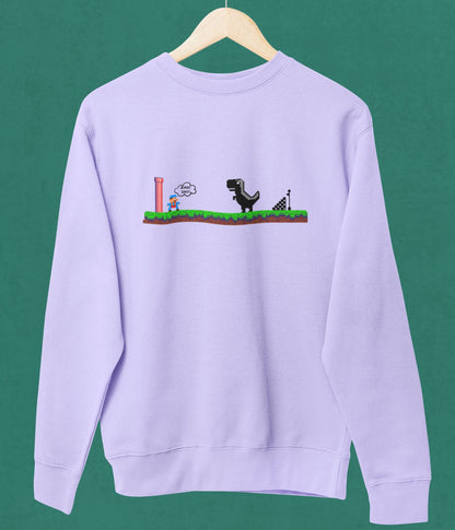 Mario Meets Dino - Unisex Sweatshirt