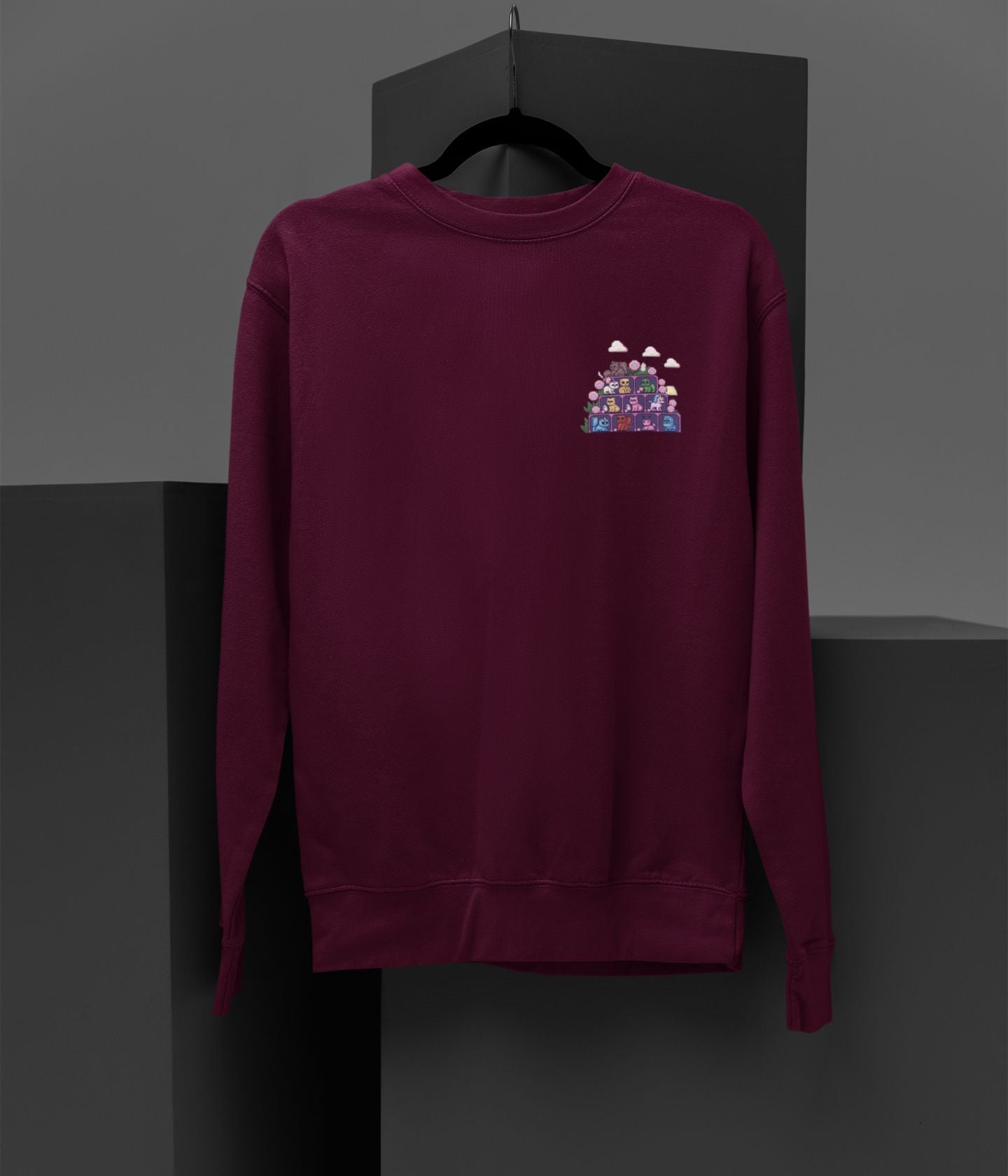 Pixel Zoo - Unisex Sweatshirt - Dark