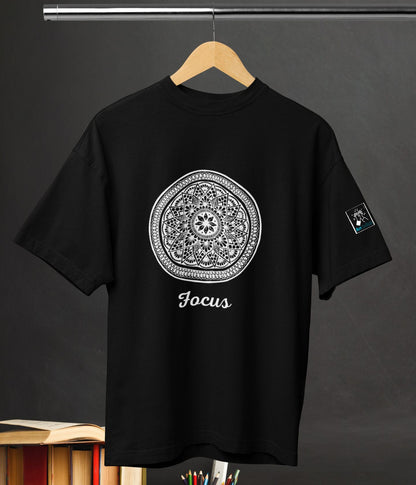 Focus - Terry Oversized T-Shirt - Dark