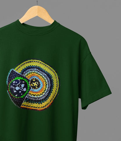 Sacred Spin - Oversized Classic T-Shirt - Dark