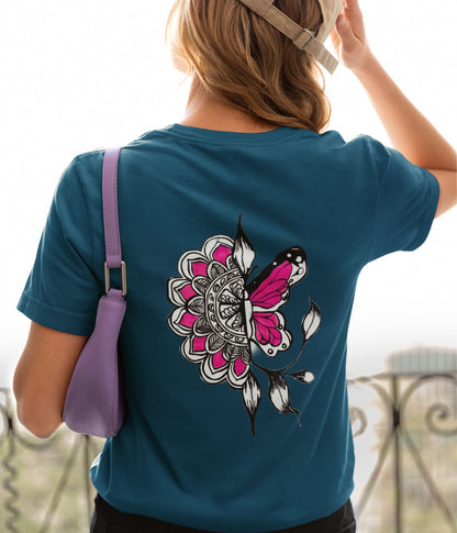 Butterfly Doodle - Unisex Classic T-Shirt - Dark