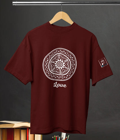 Love - Terry Oversized T-Shirt - Dark