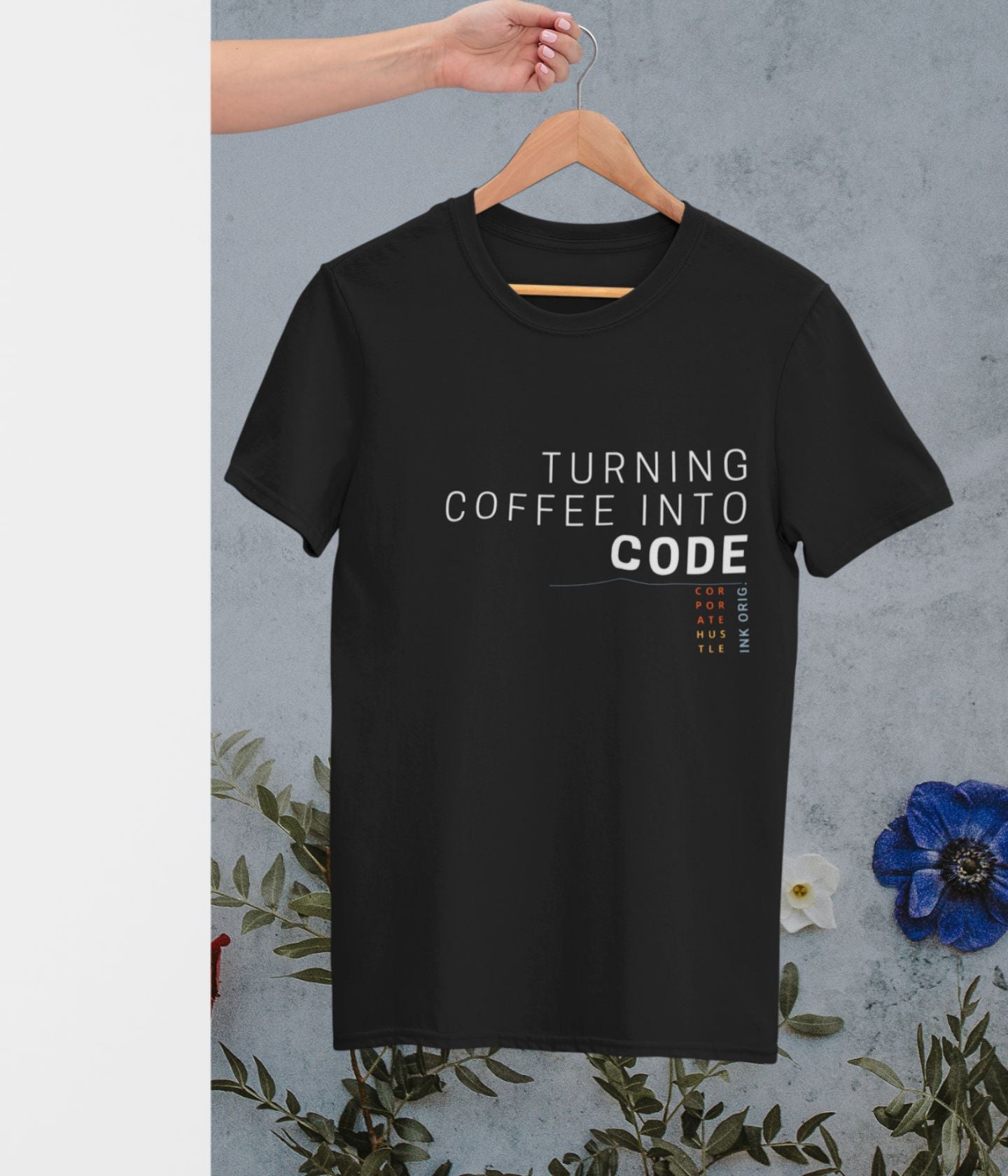 Turning Coffee Into Code - Unisex Classic T-Shirt - Black - aiink