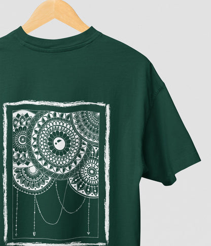 Mandala Frame - Oversized Classic T-Shirt - Dark