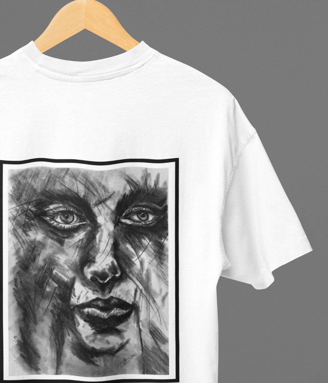 Soul In Charcoal - Oversized Classic T-Shirt