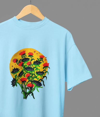 Floral Dusk - Oversized Classic T-Shirt