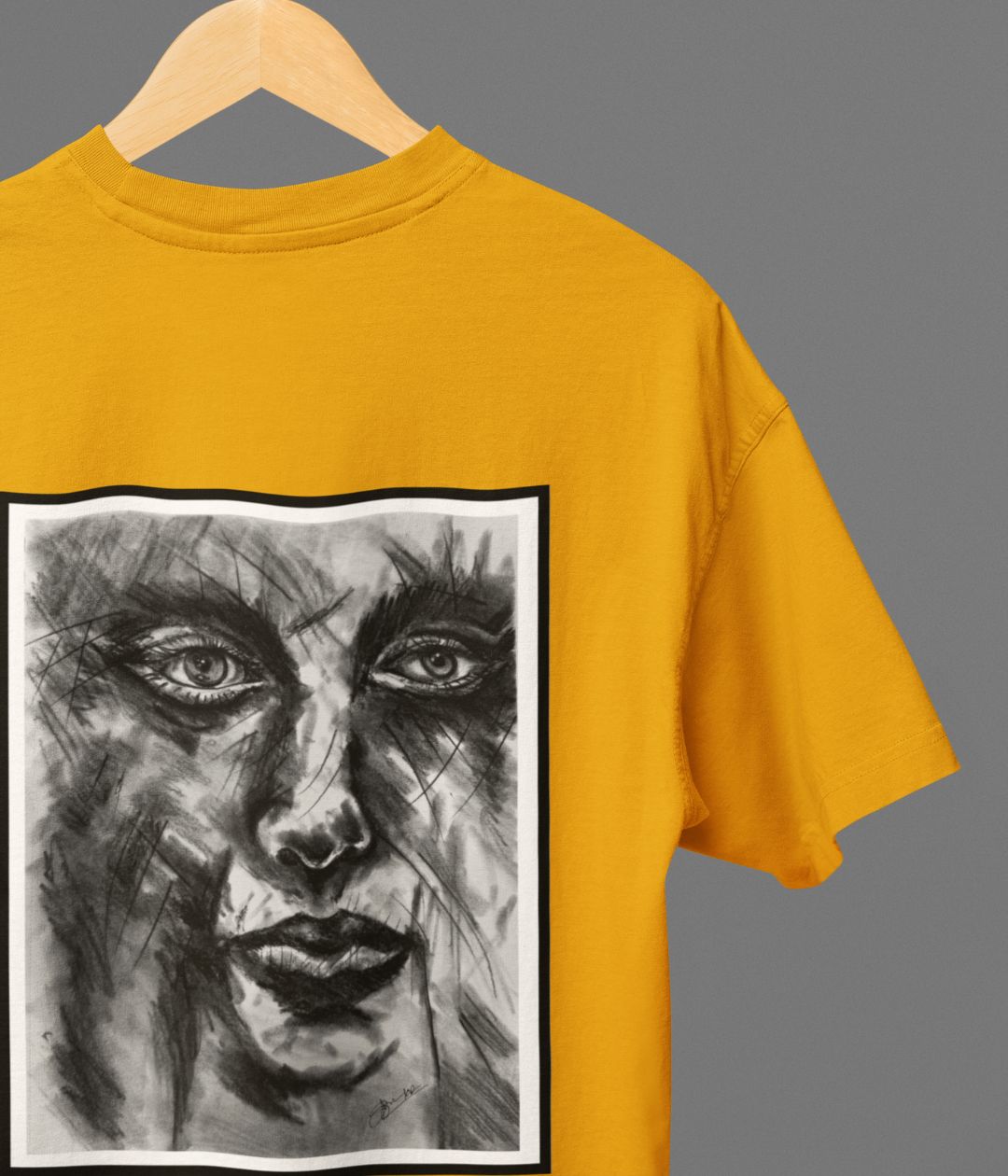 Soul In Charcoal - Oversized Classic T-Shirt