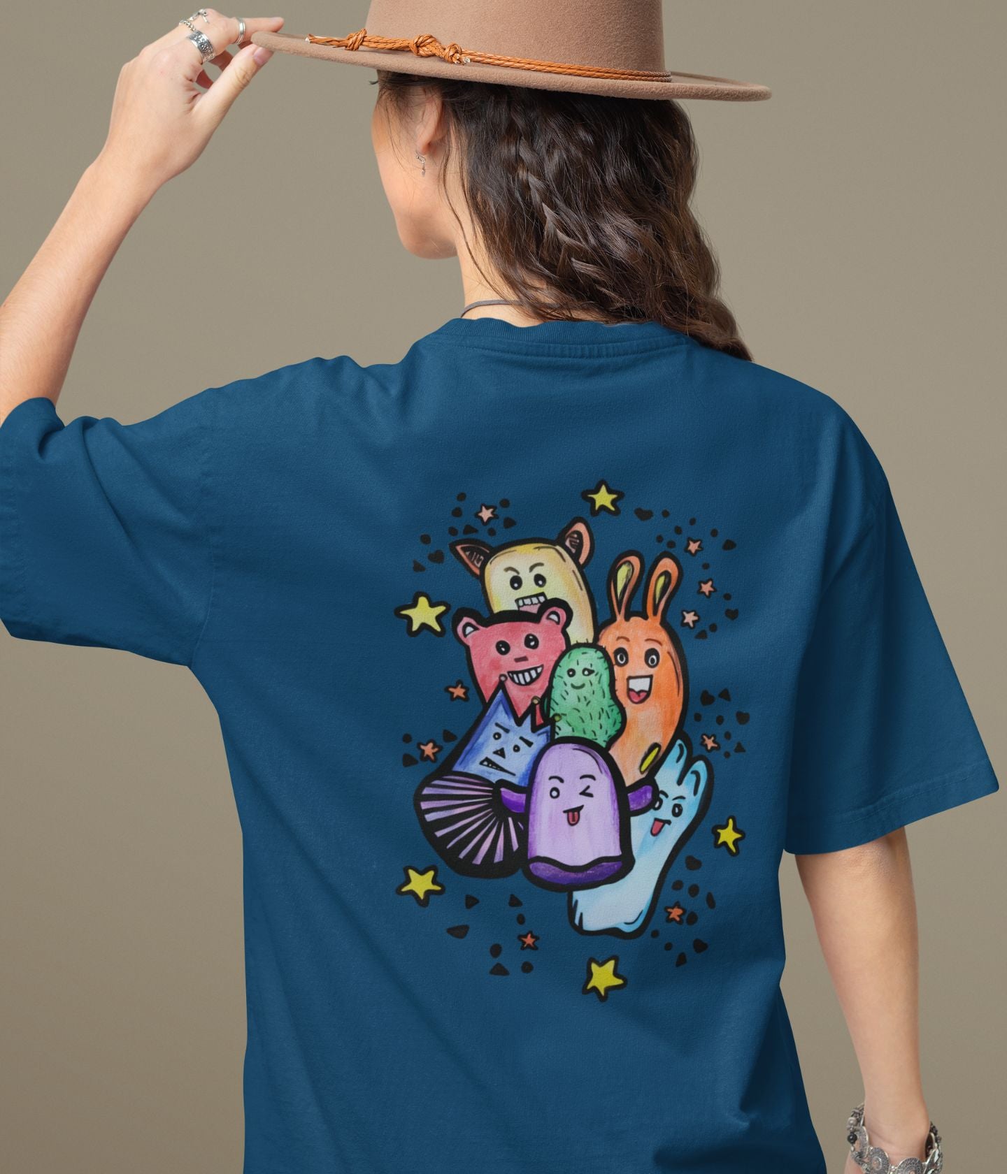 Coloriage Doodle - Oversized Classic T-Shirt - Dark