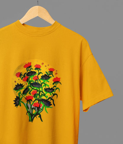 Floral Dusk - Oversized Classic T-Shirt