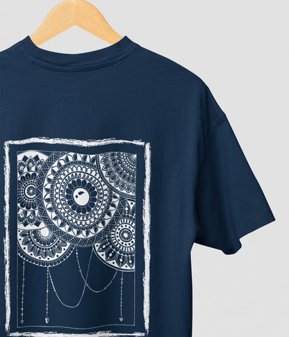 Mandala Frame - Oversized Classic T-Shirt - Dark