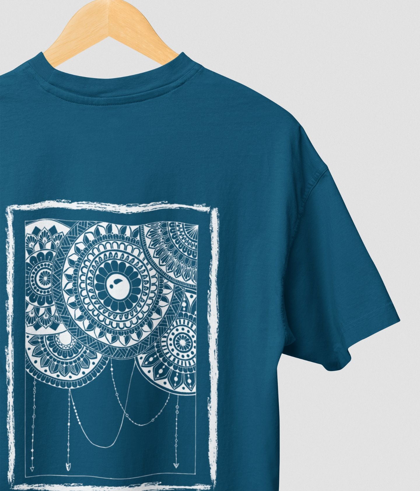 Mandala Frame - Oversized Classic T-Shirt - Dark