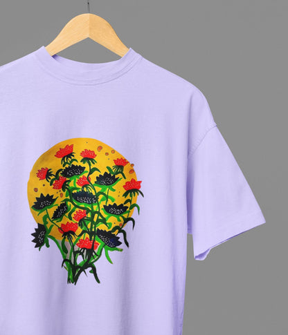 Floral Dusk - Oversized Classic T-Shirt