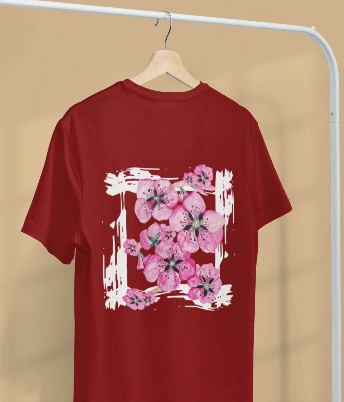 Flower Frame - Unisex Classic T-Shirt - Dark - aiink