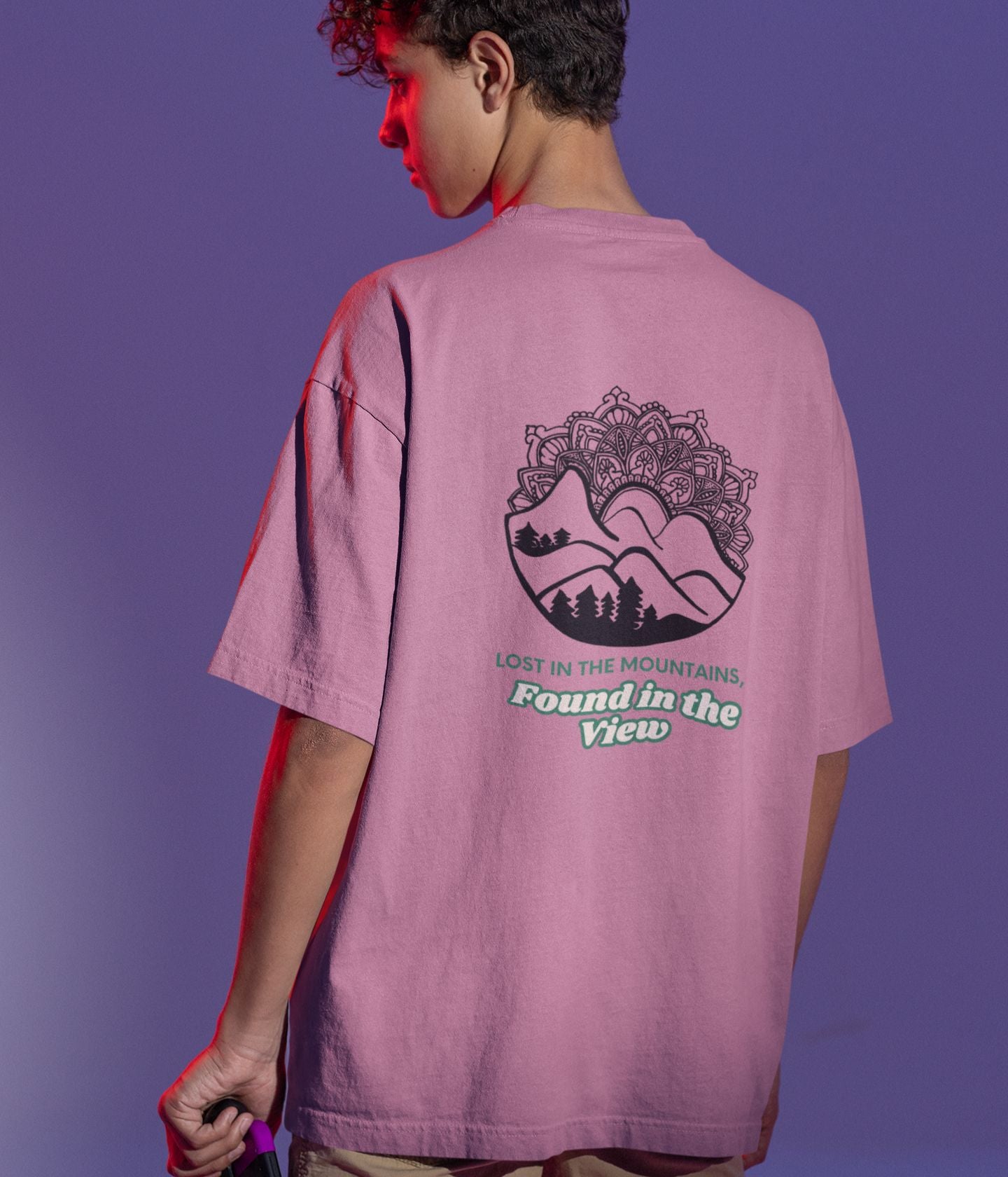 Lost In The Mountains - Terry Oversized T-Shirt