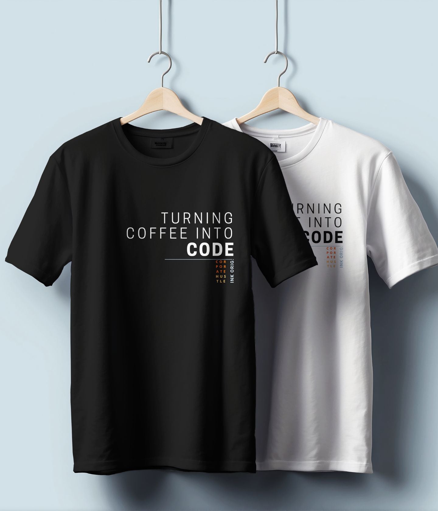 Turning Coffee Into Code - Unisex Classic T-Shirt - Black - aiink