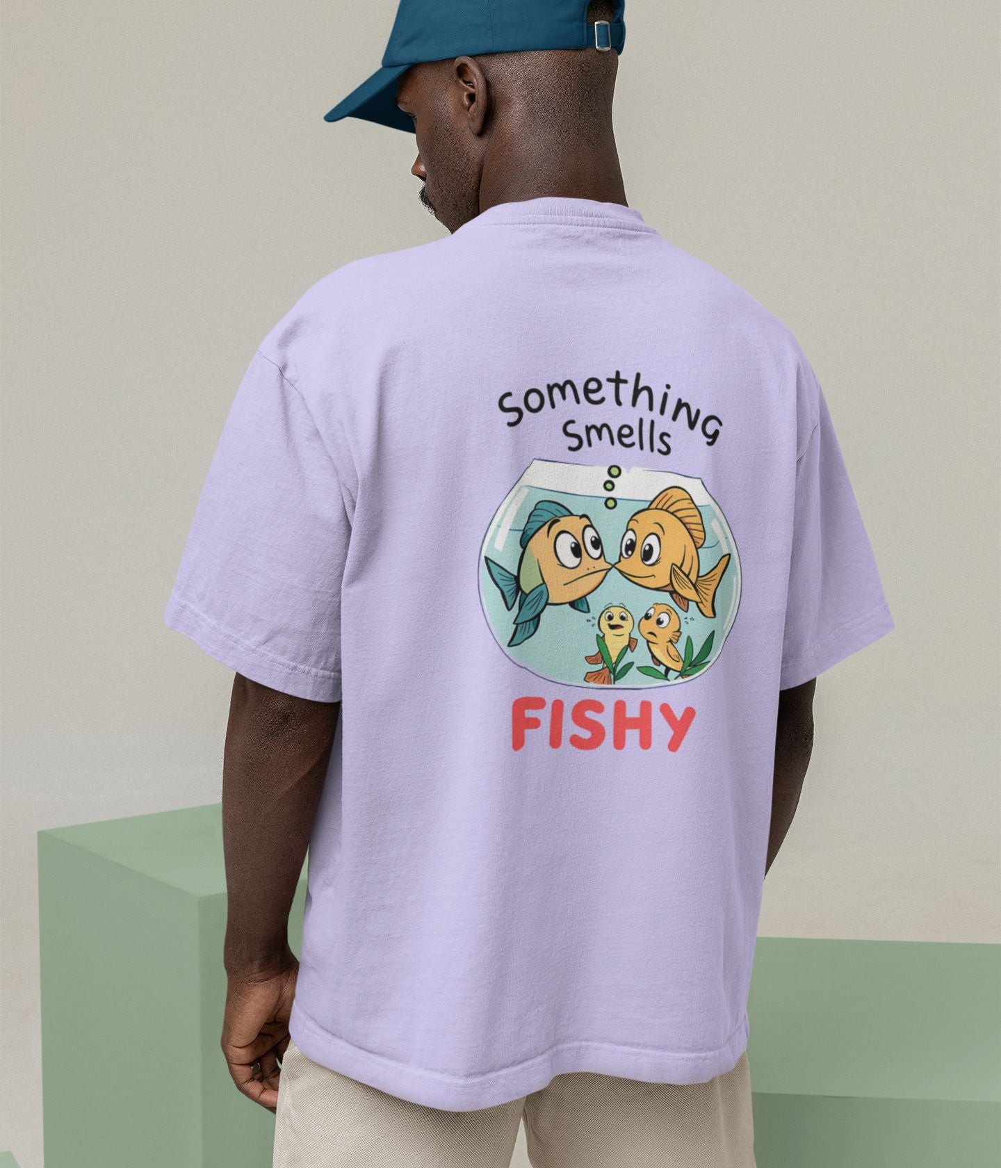 Something Smells Fishy - Oversized Classic T-Shirt