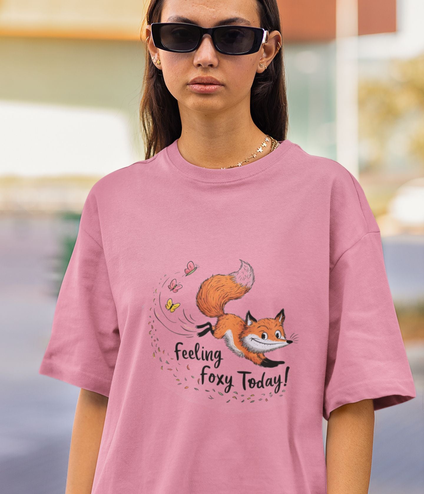 Feeling Foxy Today - Terry Oversized T-Shirt