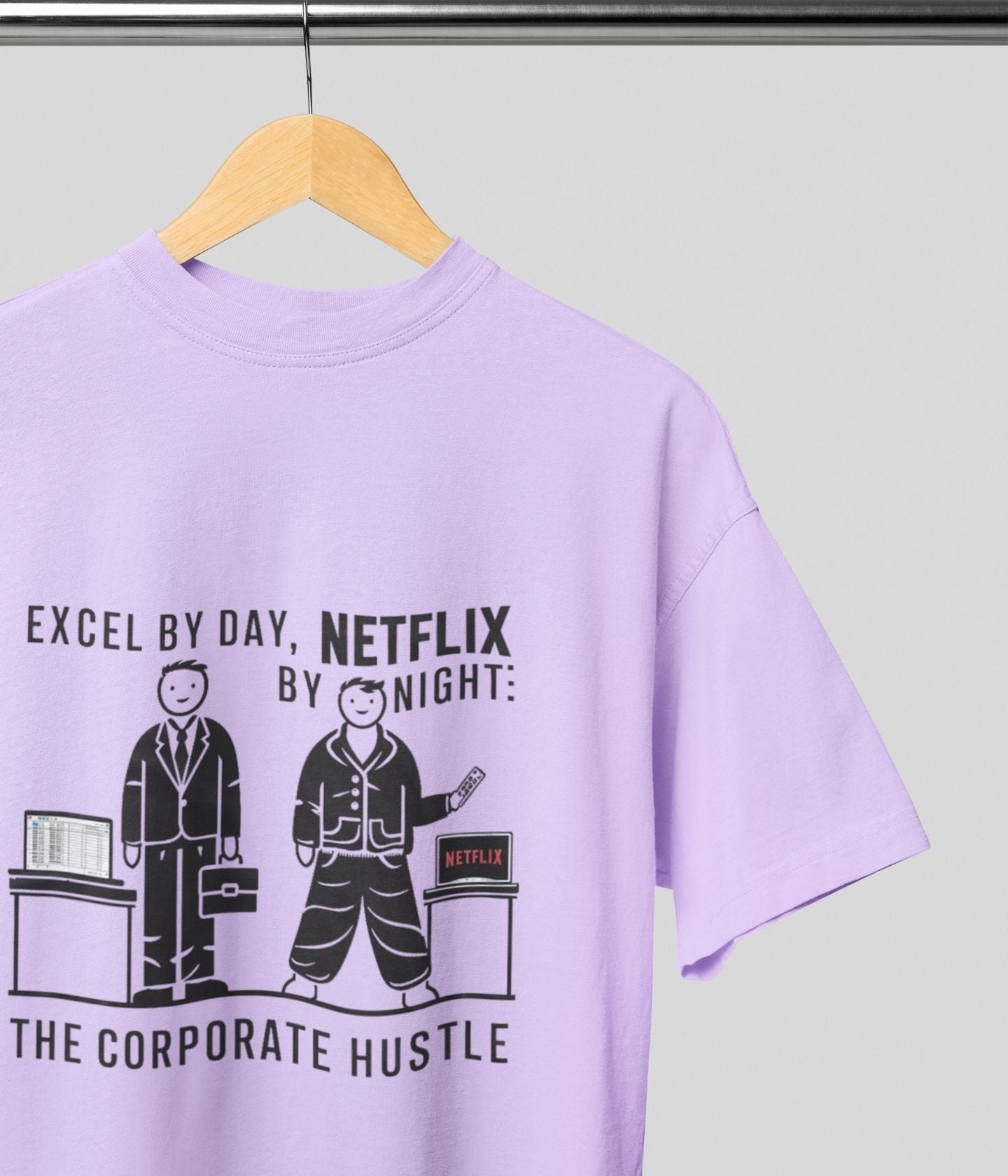 Excel Netflix 2.0 - Men's Terry Oversized T-Shirt - aiink