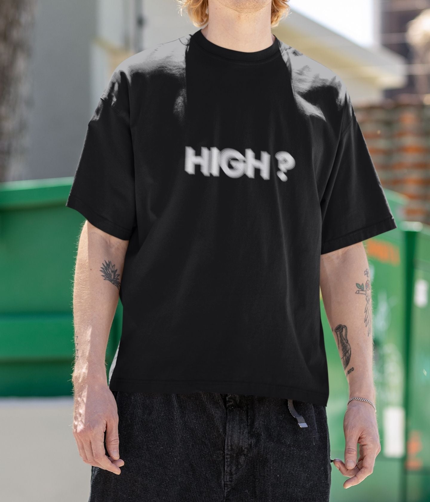 High? - Unisex Oversized Classic T-Shirt