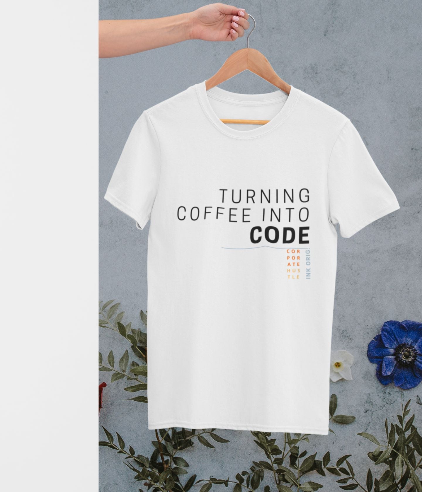 Turning Coffee Into Code - Unisex Classic T-Shirt - White - aiink