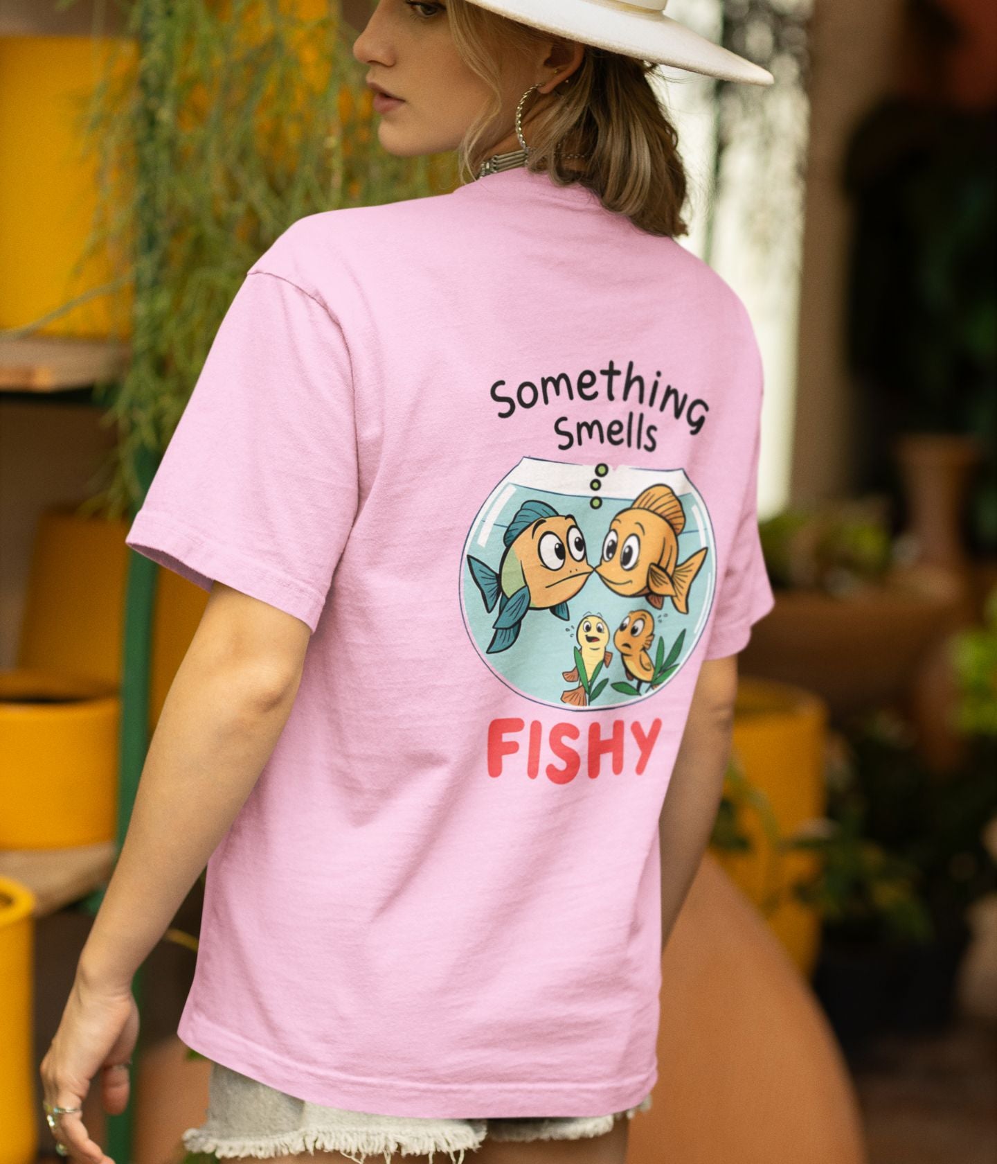 Something Smells Fishy - Oversized Classic T-Shirt