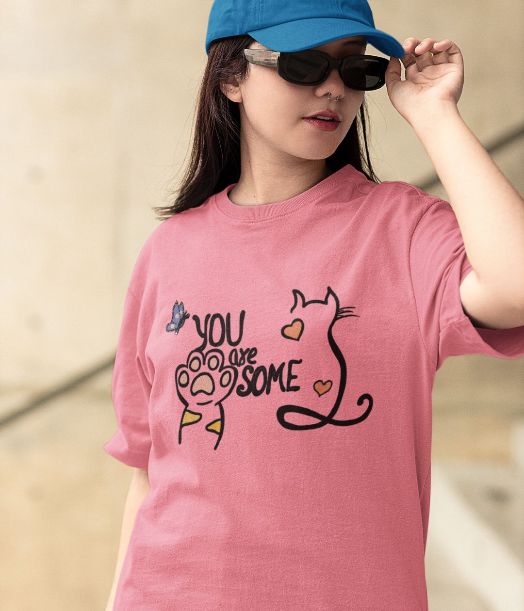 You Are Pawsome - Terry Oversized T-Shirt