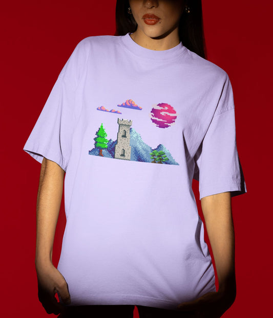 Lunar Castle - Terry Oversized T-Shirt