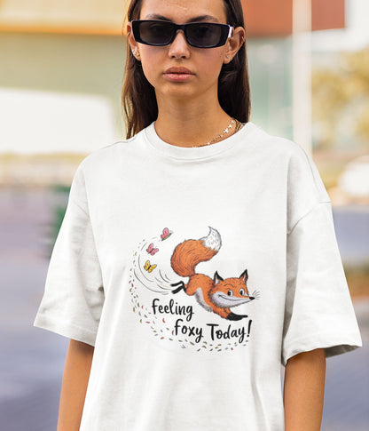 Feeling Foxy Today - Terry Oversized T-Shirt