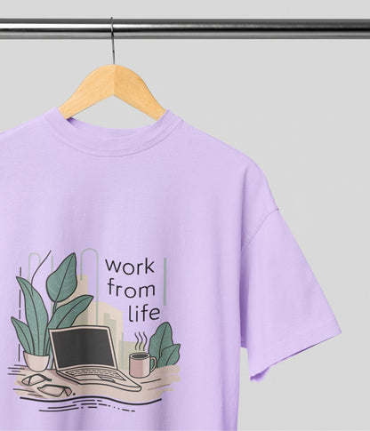 Work From Life - Terry Oversized T-Shirt - aiink