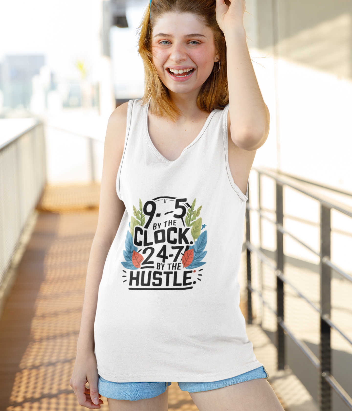 9-5 Hustle - Women's Tank Top - aiink