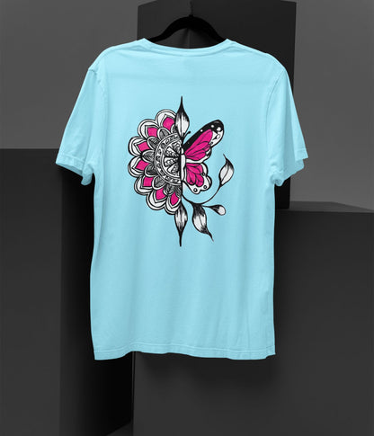 Butterfly Doodle - Oversized Classic T-Shirt