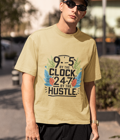 9-5 Hustle - Men's Supima Cotton T-Shirts - aiink