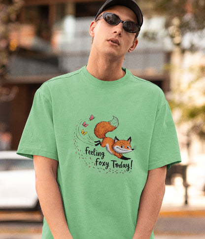 Feeling Foxy Today - Terry Oversized T-Shirt