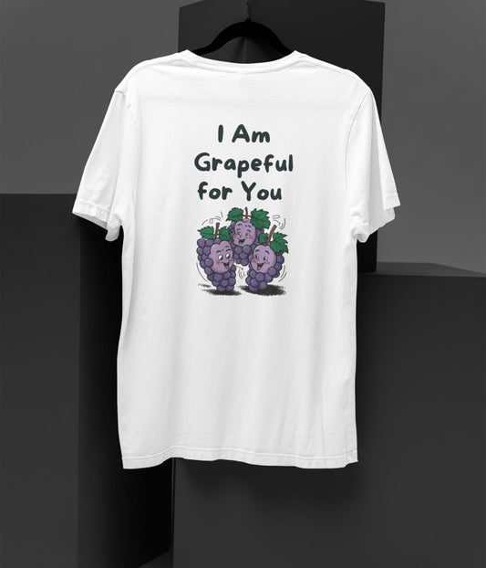 I Am Grapeful For You - Terry Oversized T-Shirt - aiink