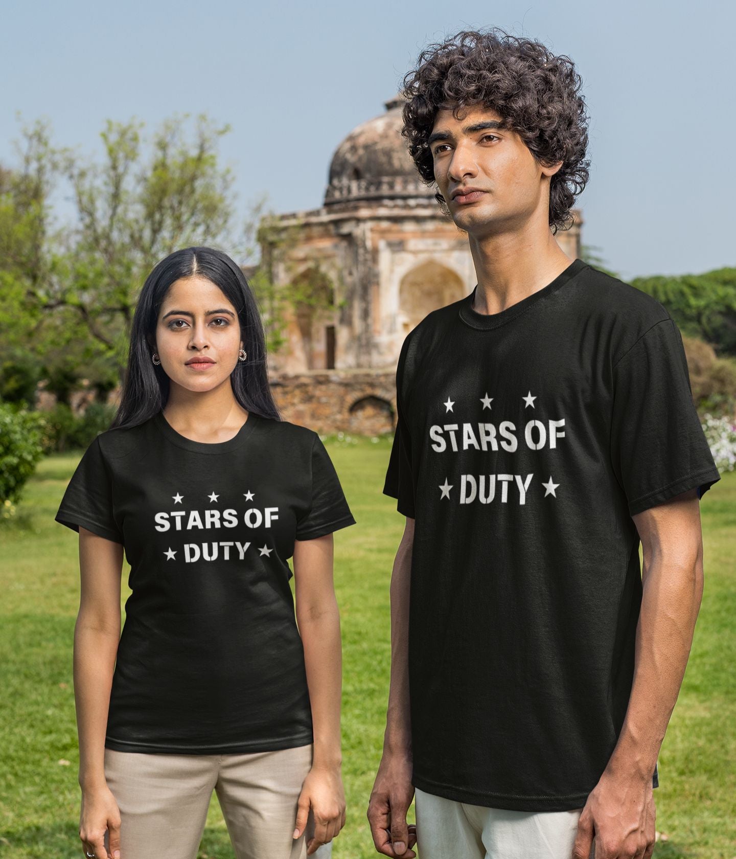 Stars Of Duty - Unisex Classic T-Shirt - Dark