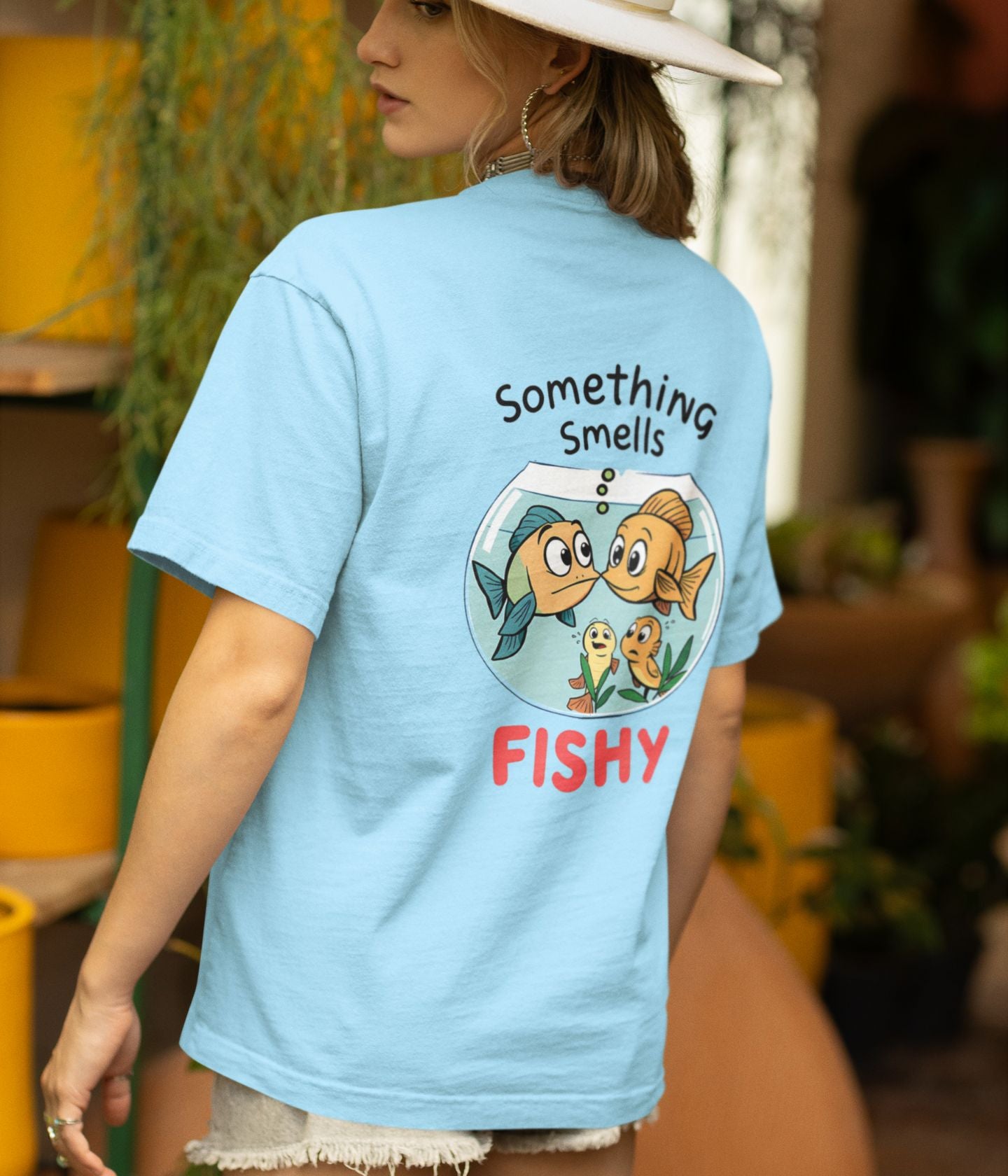 Something Smells Fishy - Oversized Classic T-Shirt